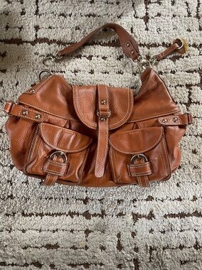 Barr and Barr Brown Leather Shoulder Bag - Classic Everyday Style. FIXER UPPER